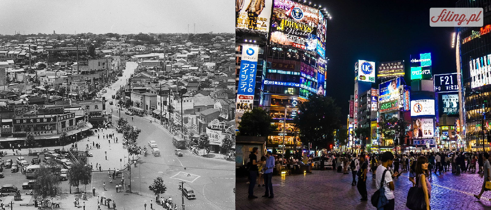 31 zdjęć pokazujących jak szybko zmieniały się znane miasta.