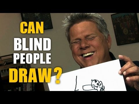 Czy niewidomi potrafią rysować? Sprawdza to niewidomy od urodzenia, rysuje rzeczy, których nigdy nie widział na oczy.