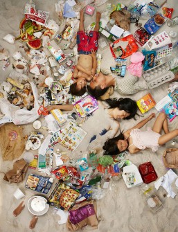 Szokujące zdjęcia ludzi leżących w swoich własnych śmieciach.
