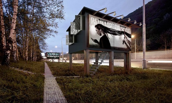 Jak można wykorzystać wnętrze billboardów? Wystarczy w środku zaaranżować mieszkania dla…
