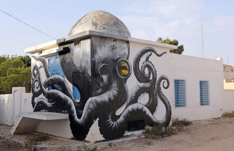 150 ulicznych artystów z 30 krajów zamienia starą tunezyjską wioskę w prawdziwą galerię sztuki.