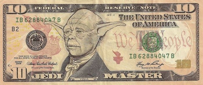 Komuś znudziło się oglądanie prezydentów na banknotach i postanowił to zmienić.