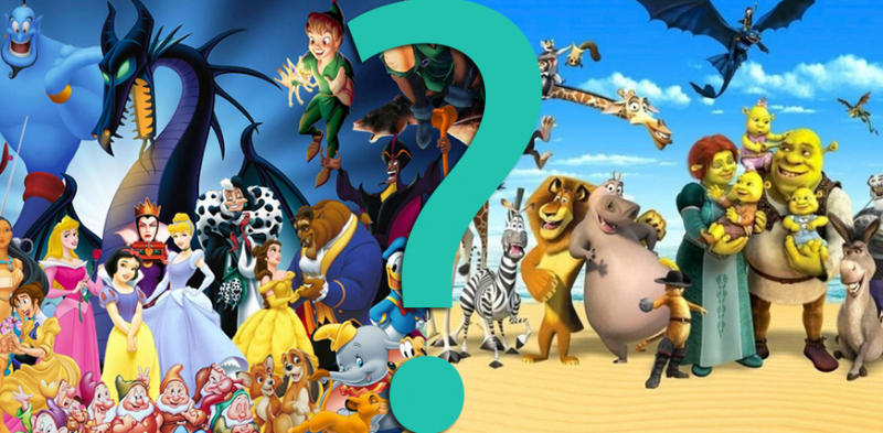 10 trudnych pytań z serii „Co byś wolał?” dla fanów Disneya i Dreamworksa.
