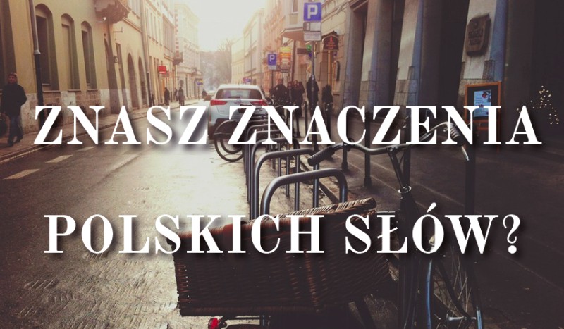 Czy znasz znaczenia polskich słów?