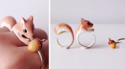 Tajska artystka tworzy urocze pierścionki, układające się w miniaturowe zwierzątka.
