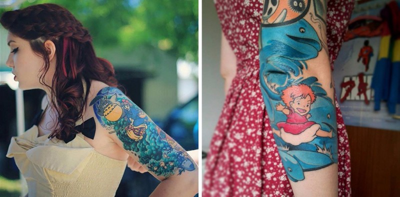 25 fantastycznych tatuaży inspirowanych animacjami japońskiego studia Ghibli.