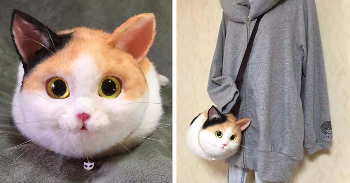 Pluszowe torebki imitujące koty – najnowsze szaleństwo wśród Japonek.