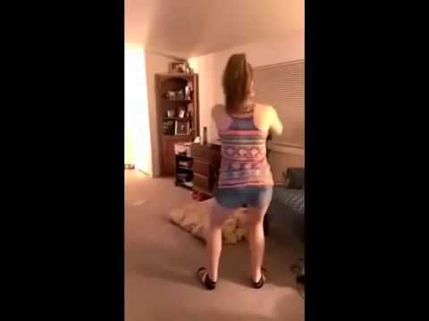 White Girl Dancing to Sage The Gemini Gas Pedal