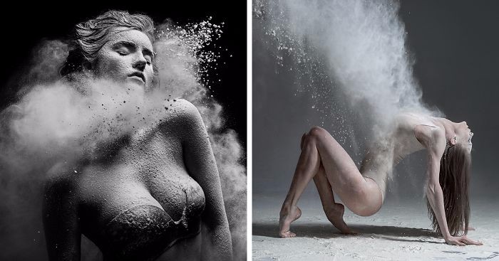 Rosyjski fotograf tworzy eksplozyjną serię zdjęć we współpracy z profesjonalnymi tancerzami.