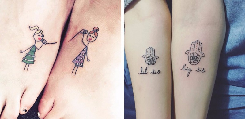 25 inspirujących tatuaży dla sióstr, które wyjątkowo cenią sobie wzajemną przyjaźń.