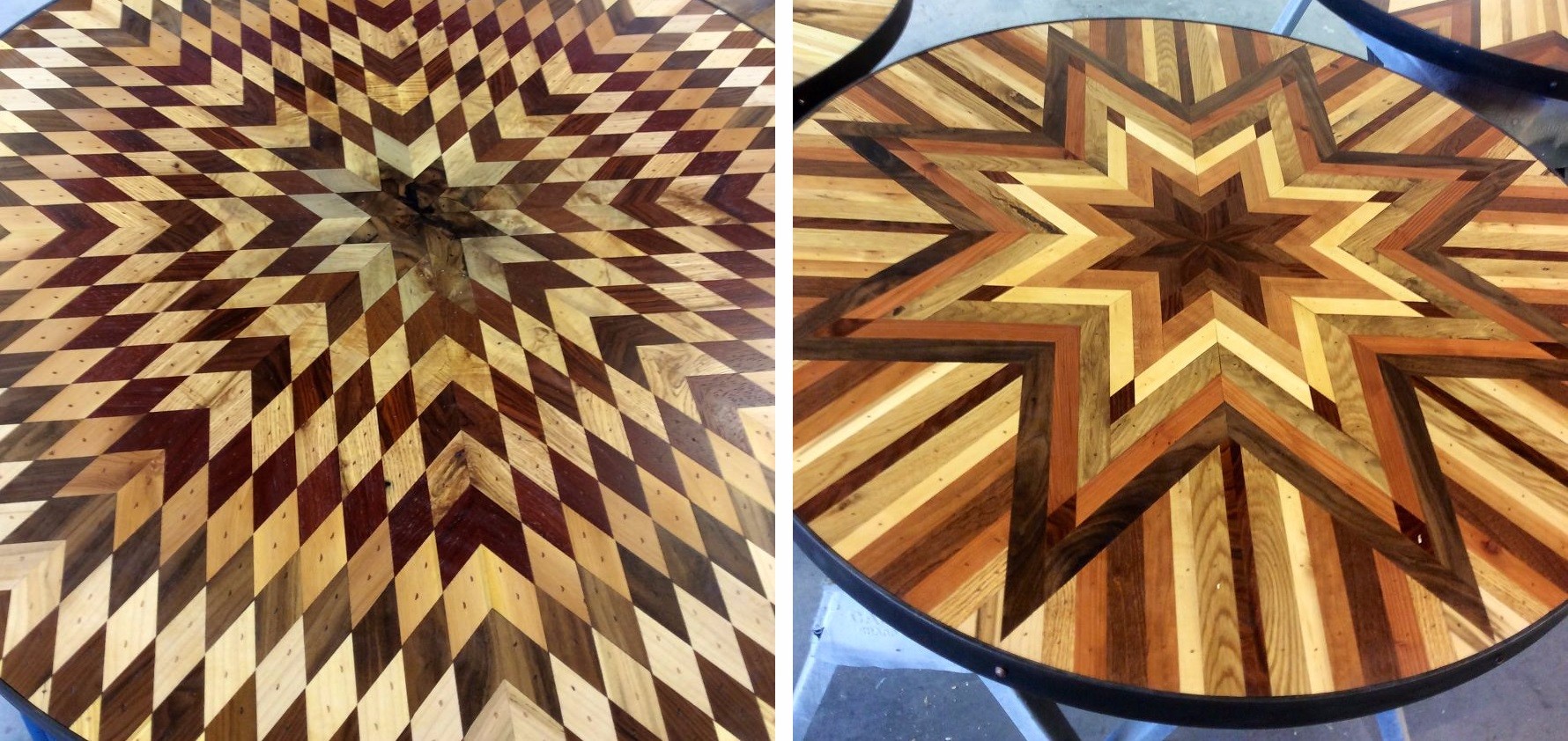 Amerykańska artystka tworzy geometryczne stoły z ocalonego drewna, odnajdywanego w Nowym Jorku.