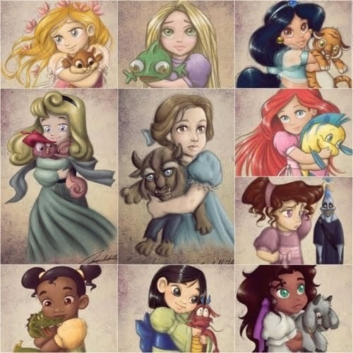 Tak wyglądały Disney’owskie księżniczki gdy miały po 4 latka!