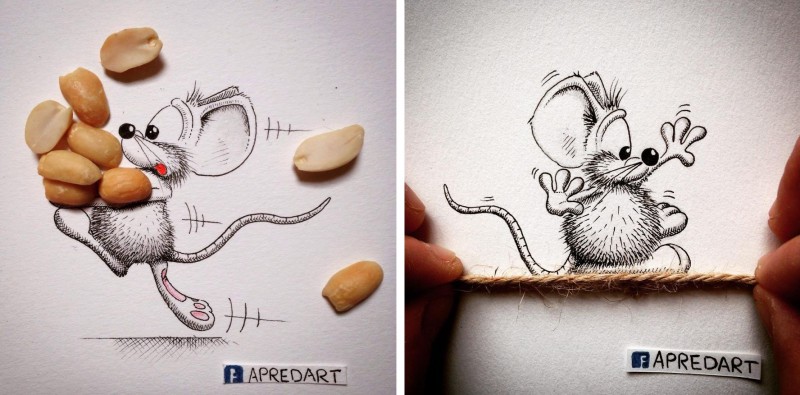 20 kadrów z życia rysunkowej myszy, która zechciała stać się częścią realnego świata.