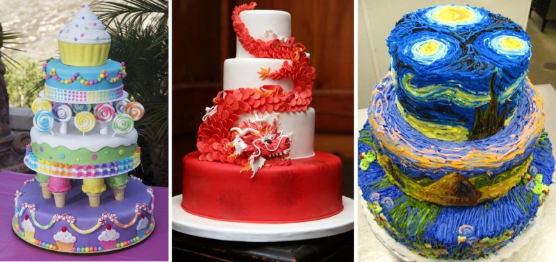 23 jadalne dzieła sztuki w postaci okazałych ciast i tortów.