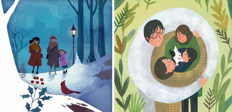 15 wzruszających ilustracji, inspirowanych życiem szczęśliwej rodziny.