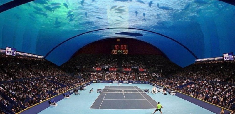 W Dubaju ma szansę powstać pierwsze na świecie podwodne boisko tenisowe.