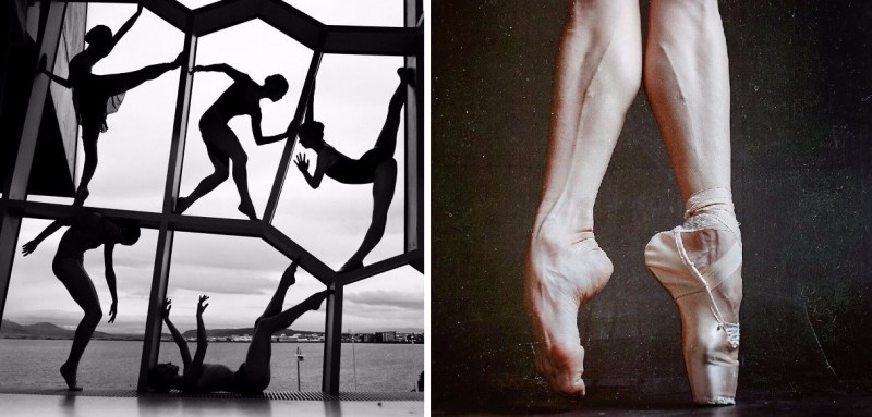 15 wyrazistych fotografii, ukazujących kulisy baletu, widziane oczami profesjonalnej tancerki.