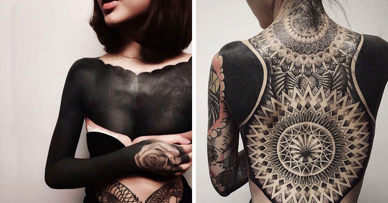 Blackout tattoos – wyrazista sztuka zdobienia ciała w wykonaniu artysty z Singapuru.