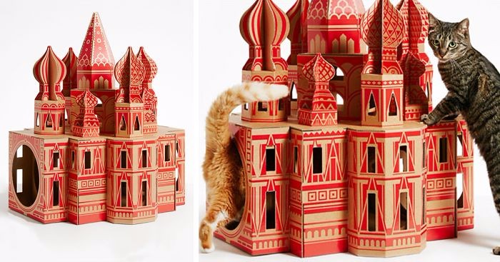 7 światowych pereł architektury z kartonu, w których z chęcią zamieszka Twój kot.
