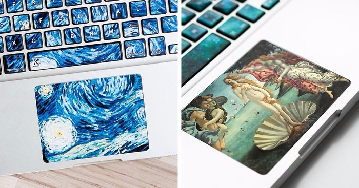 Inspirujące naklejki na klawisze przemienią Twojego laptopa w słynne dzieło sztuki.