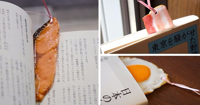 Japończycy prezentują realistyczne zakładki do książek, przypominające prawdziwe jedzenie.