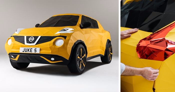 Stworzyli naturalnej wielkości papierowy samochód – a to dopiero początek ich osiągnięć!