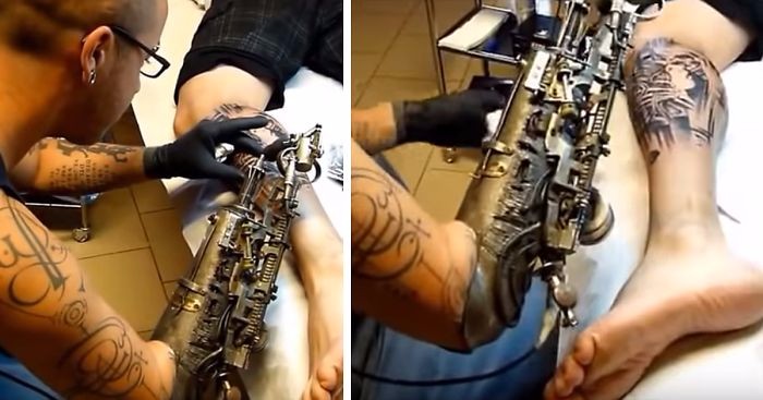 Jednoręki artysta otrzymuje pierwszą na świecie protezę w formie maszynki do tatuażu.