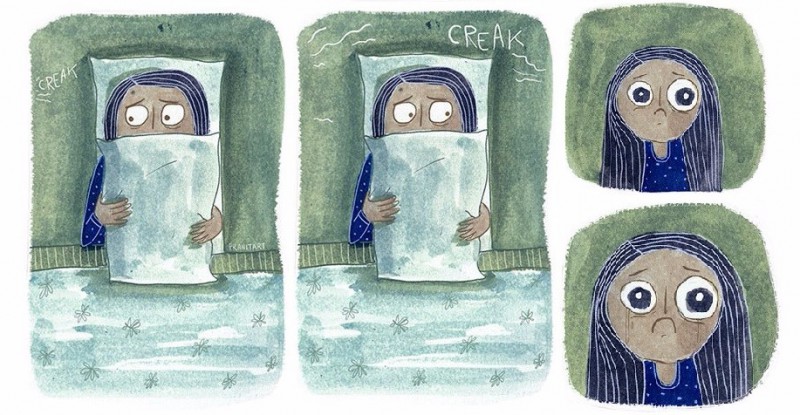 14 ilustracji wyjaśniających codzienność osób cierpiących na zaburzenia lękowe.
