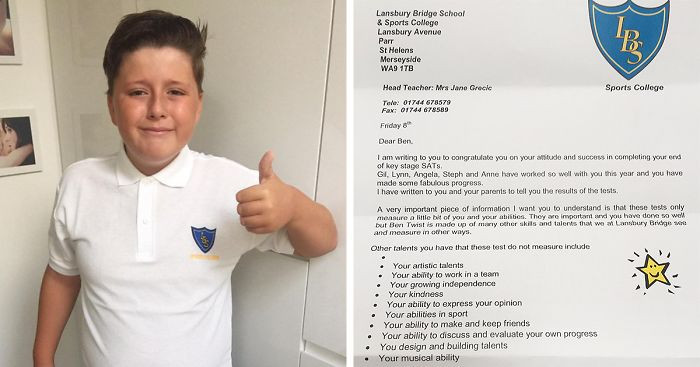 Chłopiec z autyzmem oblał szkolne egzaminy. Otrzymał od nauczycielki całkiem niespodziewany list.