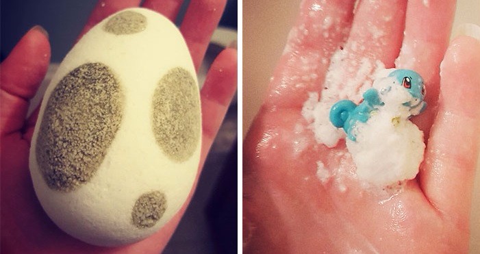 To nie są zwykłe kulki do kąpieli, ale prawdziwe, musujące w wodzie jajka Pokémonów!