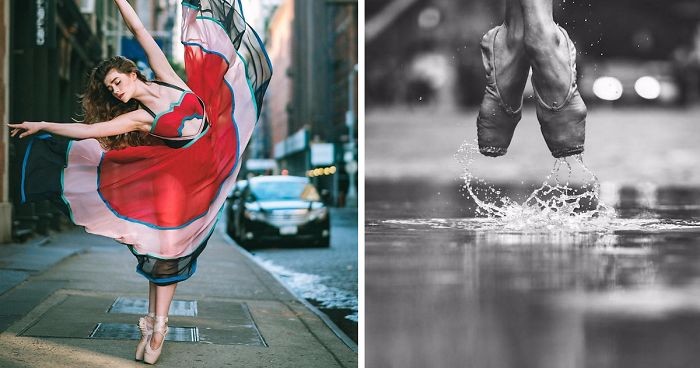 20 miejskich portretów tancerzy baletowych, napotkanych na ulicach Nowego Jorku.
