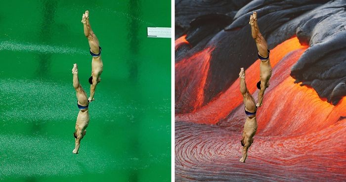 Kreatywni internauci z entuzjazmem odkryli w olimpijskiej scenerii doskonałe pole do fotomanipulacji.