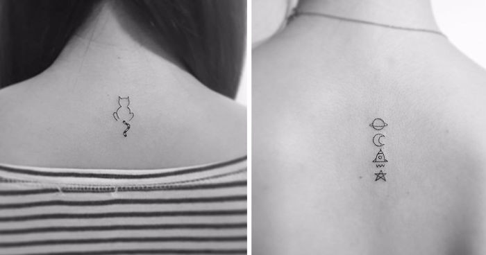 13 minimalistycznych tatuaży w wykonaniu utalentowanego artysty z Korei.