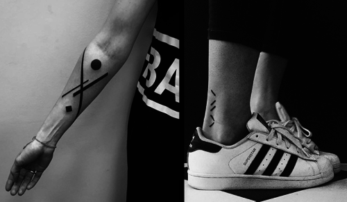 Artysta tworzy minimalistyczne geometryczne tatuaże, które są prawdziwymi dziełami sztuki na ludzkim ciele!