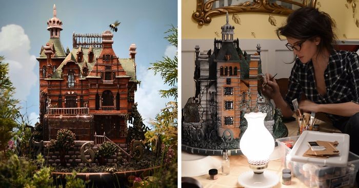 Artystka z Los Angeles stworzyła jadalną makietę domu Pani Peregrine, w całości wykonaną z piernika.