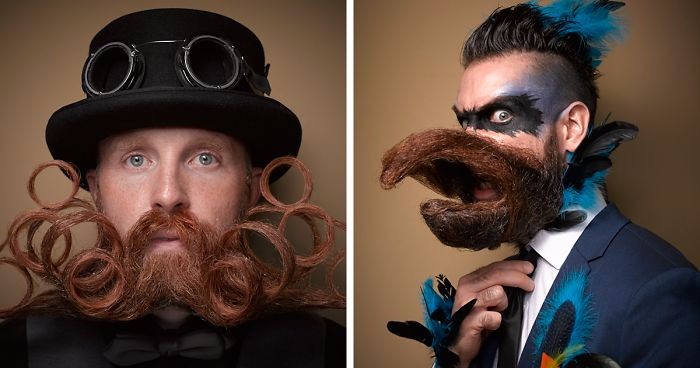 10 najbardziej widowiskowych zarostów tegorocznej edycji National Beard And Moustache Competition.