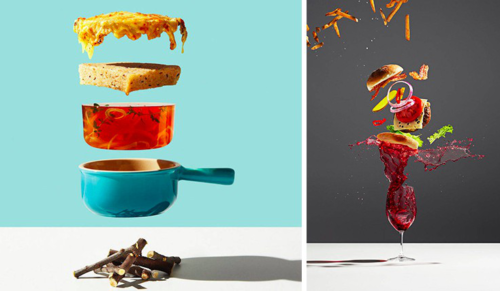 Kanadyjski fotograf zatrzymuje czas i fotografuje jedzenie… w locie!