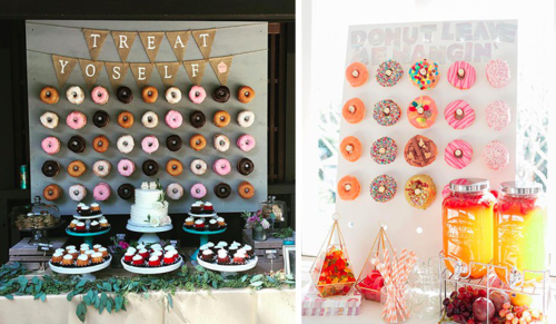 Ścianka donutów – nowy pyszny weselny trend, który z pewnością zachwyci wszystkich gości!