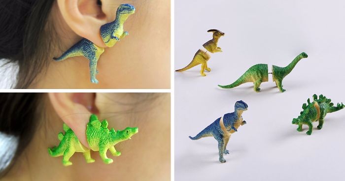 Kolczyki w formie dinozaurów – najbardziej oryginalne ozdoby, na jakie możesz sobie pozwolić.