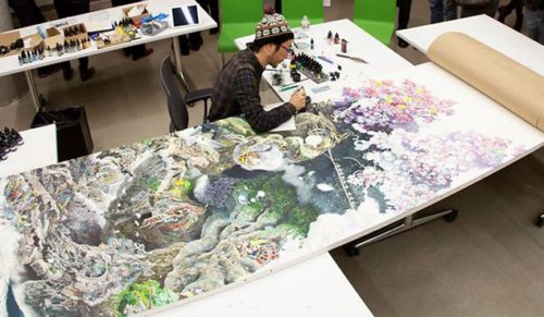Japoński artysta poświęcał 10 godzin dziennie przez ostatnie 3,5 roku, by stworzyć to gigantyczne dzieło.