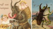 10 najbardziej przerażających kartek świątecznych powstałych w epoce wiktoriańskiej.