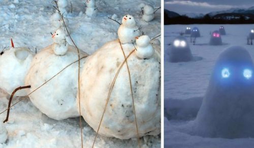 10 najbardziej kreatywnych pomysłów na bałwany, które zainspirują Cię do zabawy w śniegu.