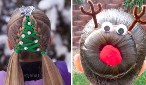 15 najbardziej kreatywnych świątecznych fryzur, jakie widział Internet.