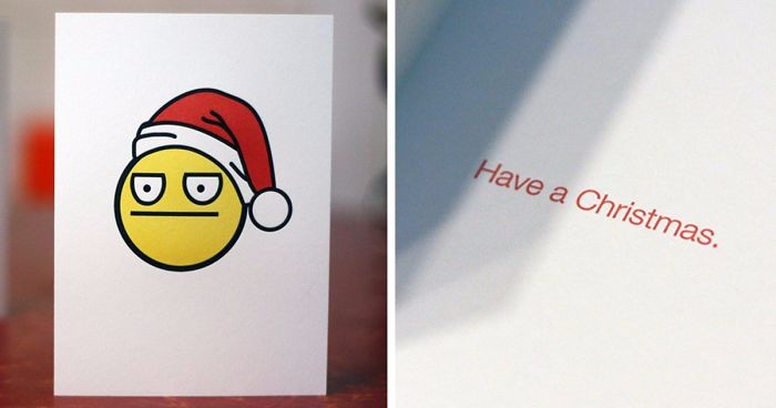 10 zaskakująco niegrzecznych kartek świątecznych dla fanów zakręconego poczucia humoru.