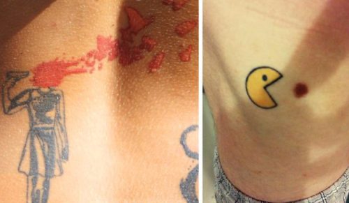 10 naturalnych znamion przemienionych w wyjątkowo pomysłowe tatuaże.
