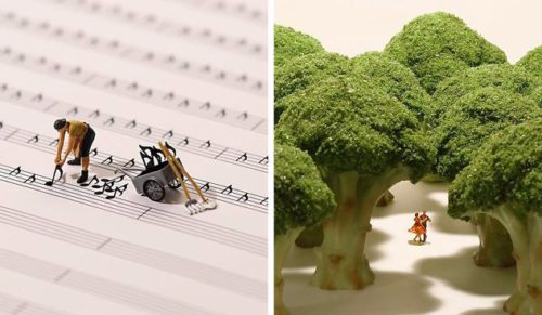 13 zabawnych miniaturowych dioram autorstwa wyjątkowo pomysłowego Japończyka.