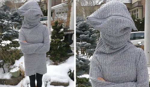 Introwertyczny sweter na chłodne dni – niezawodny sposób, by odciąć się od nieprzyjaznego świata.