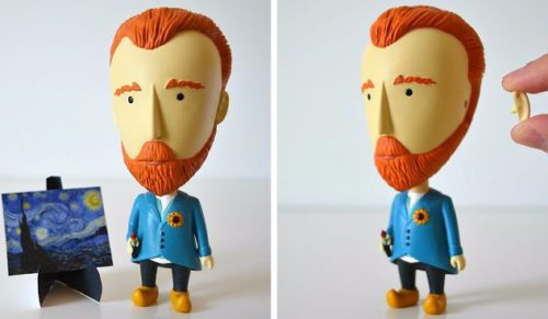Figurka van Gogha z odczepianym uchem – pomysł na prezent dla prawdziwych miłośników sztuki.