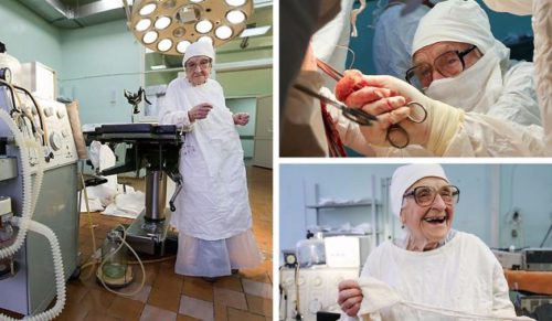 89-latka z Moskwy została ogłoszona najstarszym czynnym zawodowo chirurgiem na świecie.