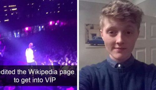 Sprytny nastolatek dostał się na koncercie do sekcji dla VIP-ów, edytując stronę zespołu na Wikipedii.